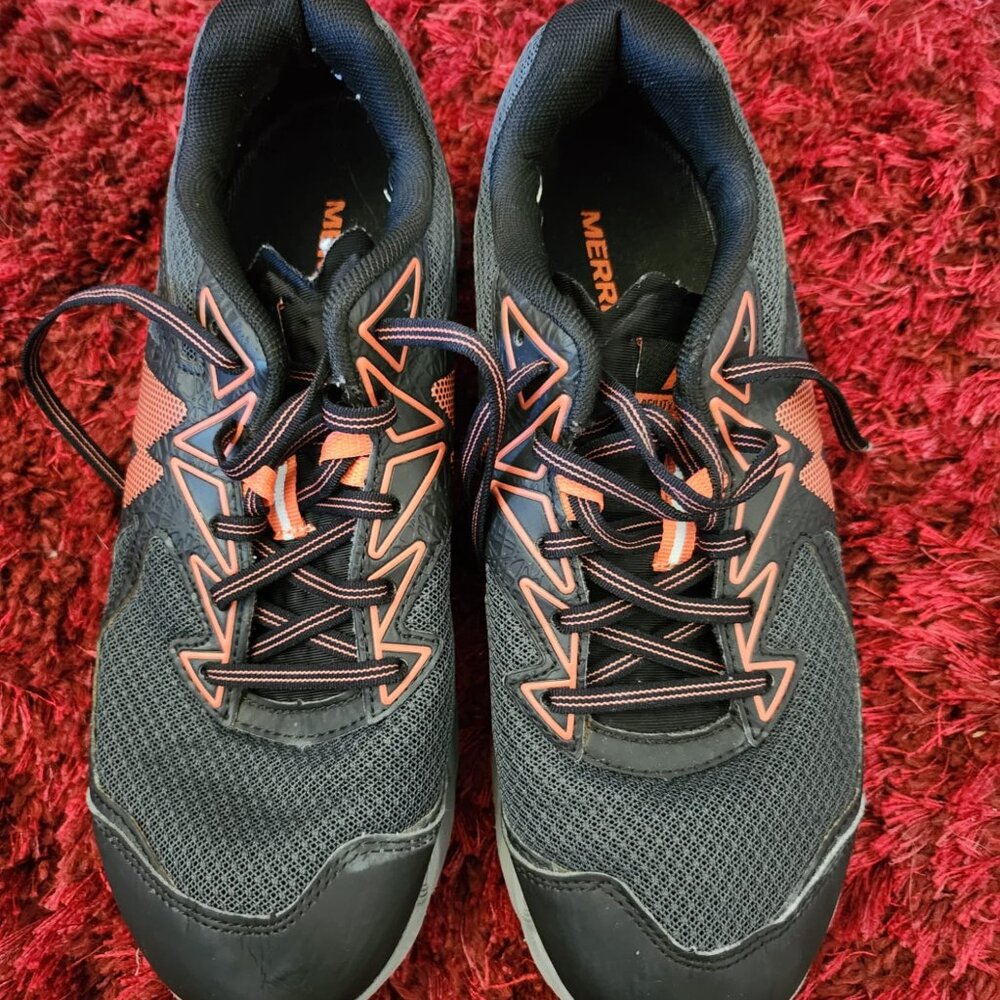 Merrell Flex Connect Sneakers Women’s Size 9 Black Orange Athletic Shoes